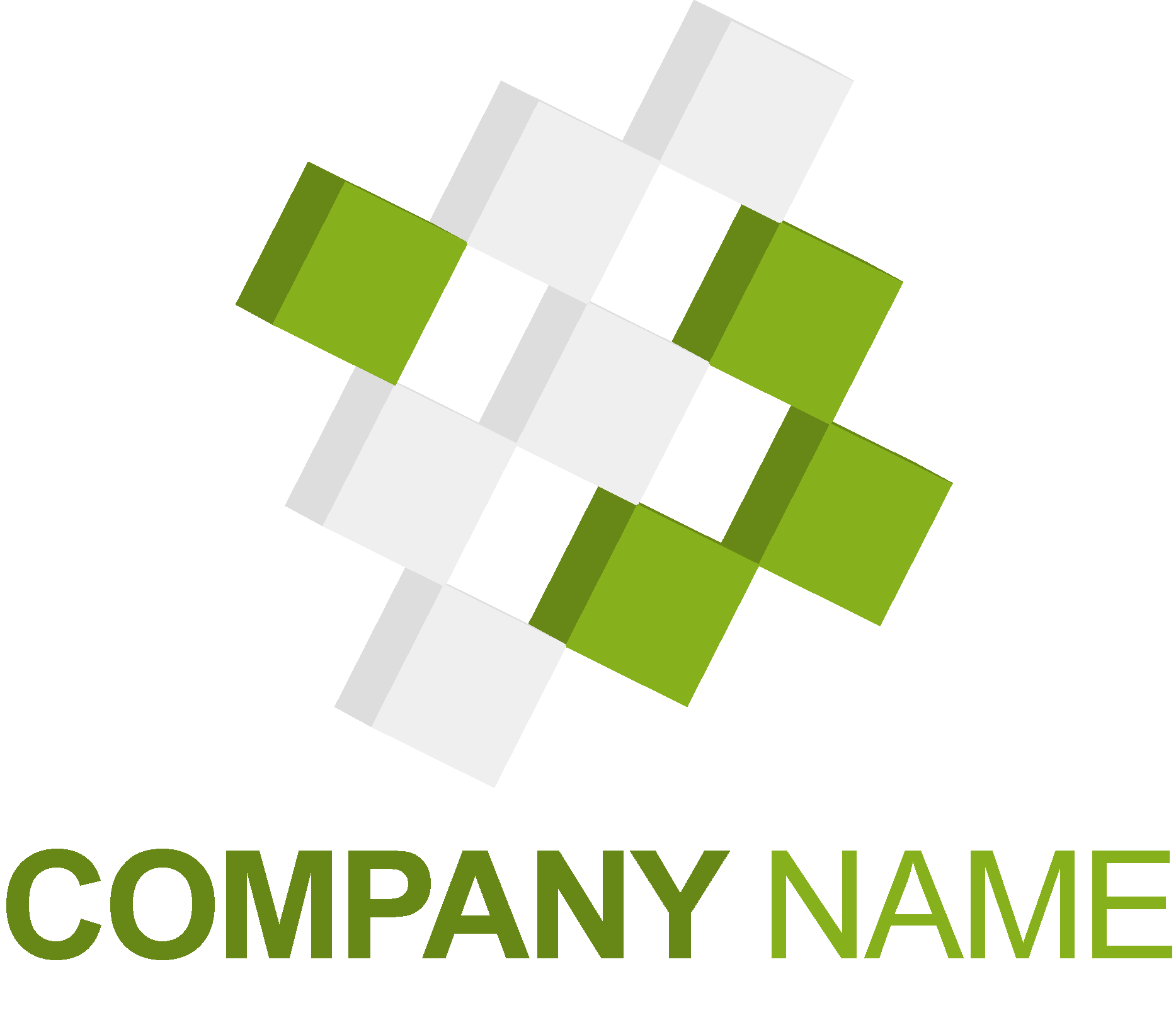 Chequered Square Logo Vector Logo
